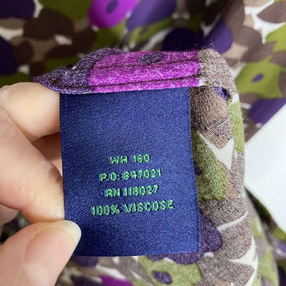 Boden‎ Floral Midi Dress 100% Viscose WH160 Size UK 8R - Picture 3 of 5